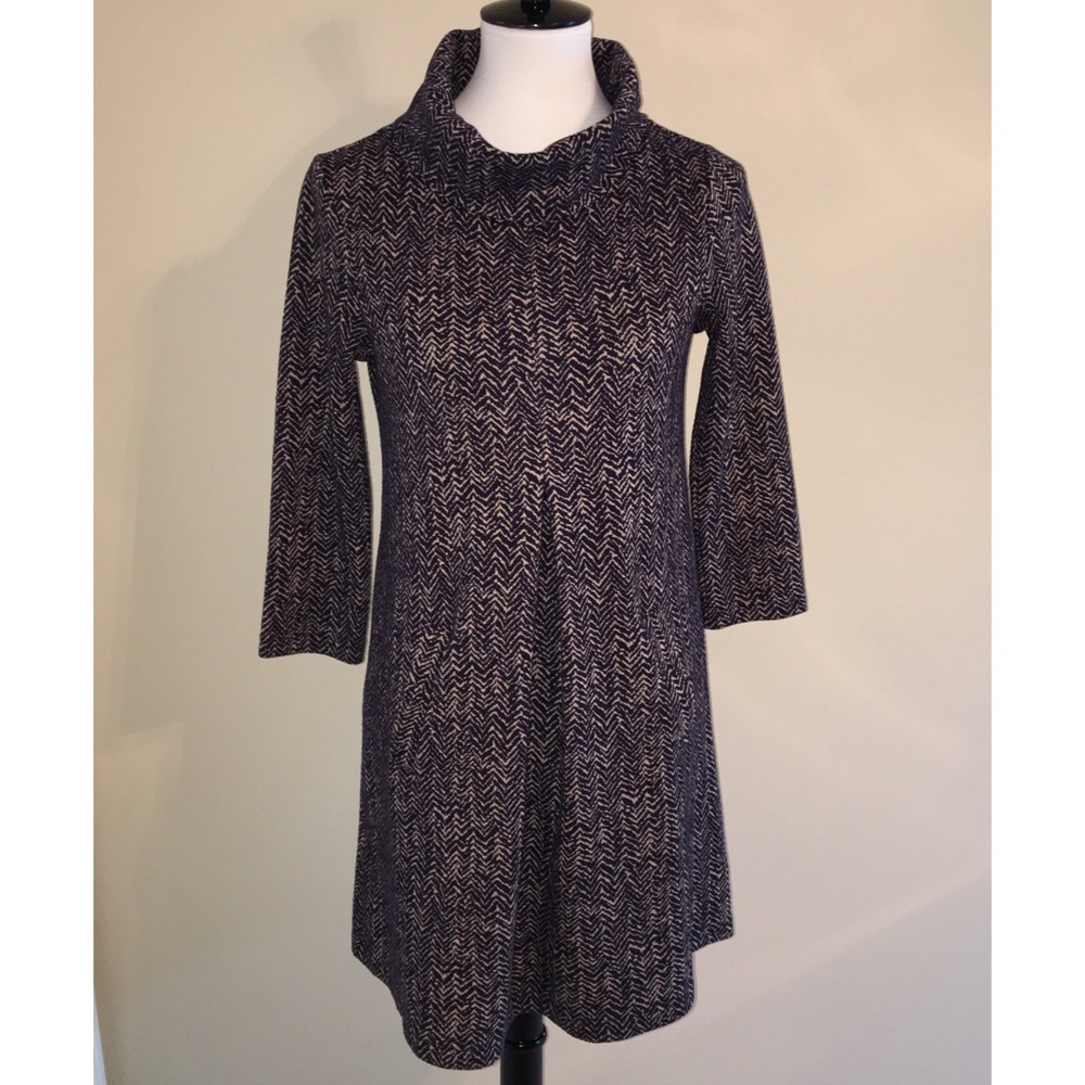 Tyler Boe Kim herringbone Cowl Dress. X-Small.